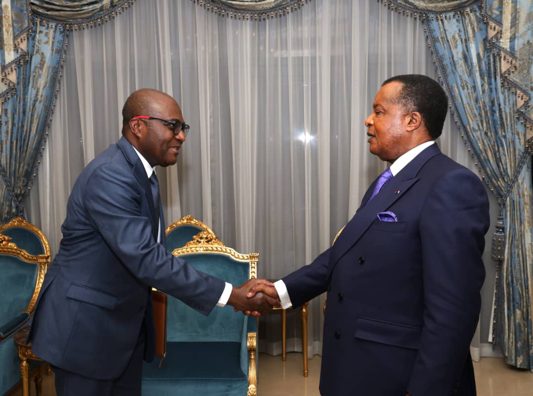 André Bogui, sous-directeur général été reçu par le président de la République Denis Sassou-N’Guesso