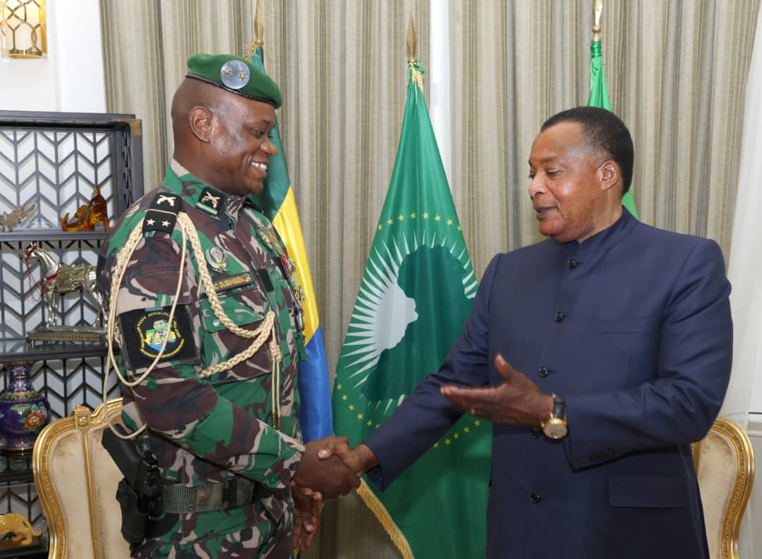 Le président de la transition au Gabon à Oyo pour solliciter les bons offices de Denis Sassou-N'guesso