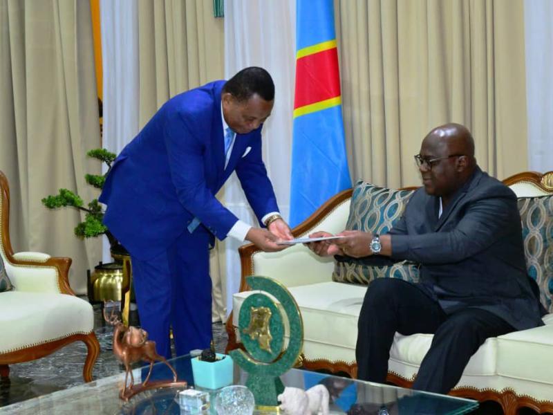 Denis Sassou-N’guesso adresse ses félicitations à Félix Tshisekedi suite à sa réélection