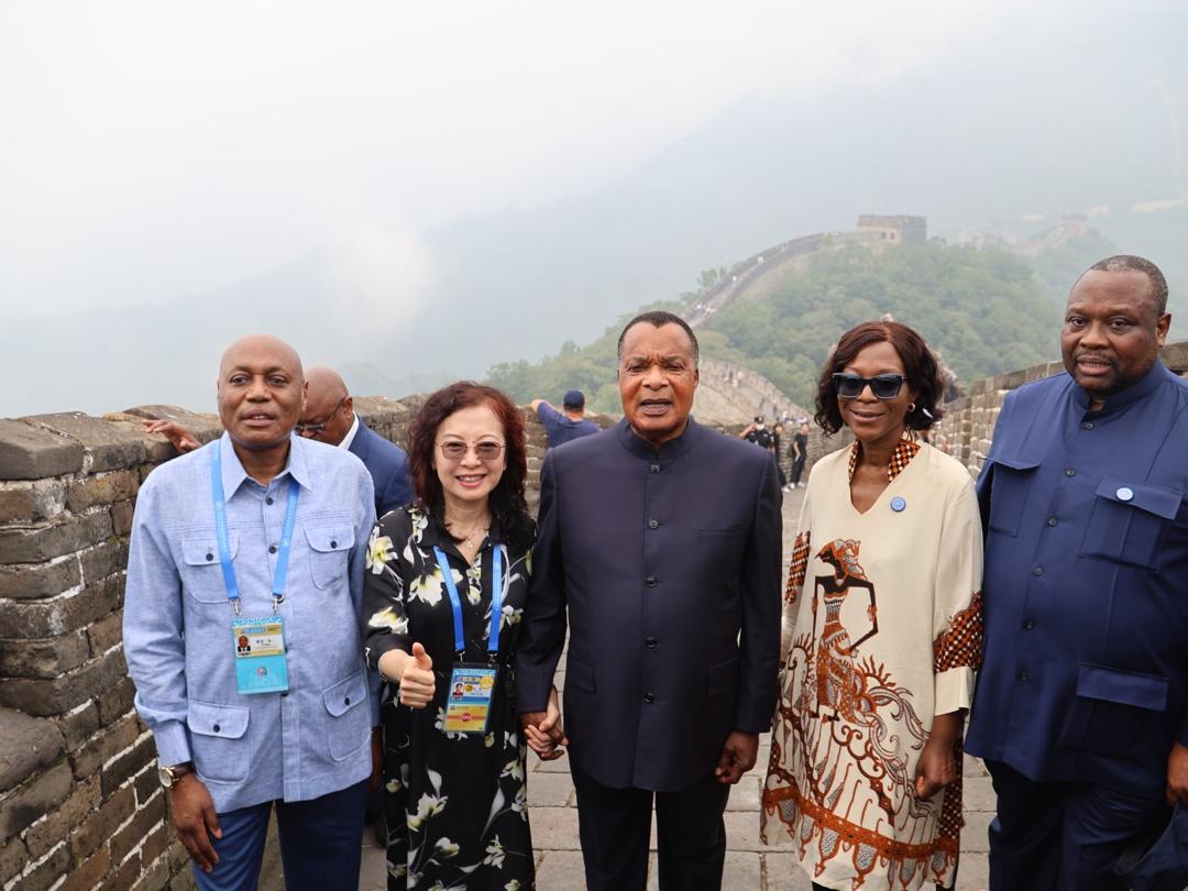 Le président Denis Sassou N’Guesso redécouvre la Grande Muraille de Chine