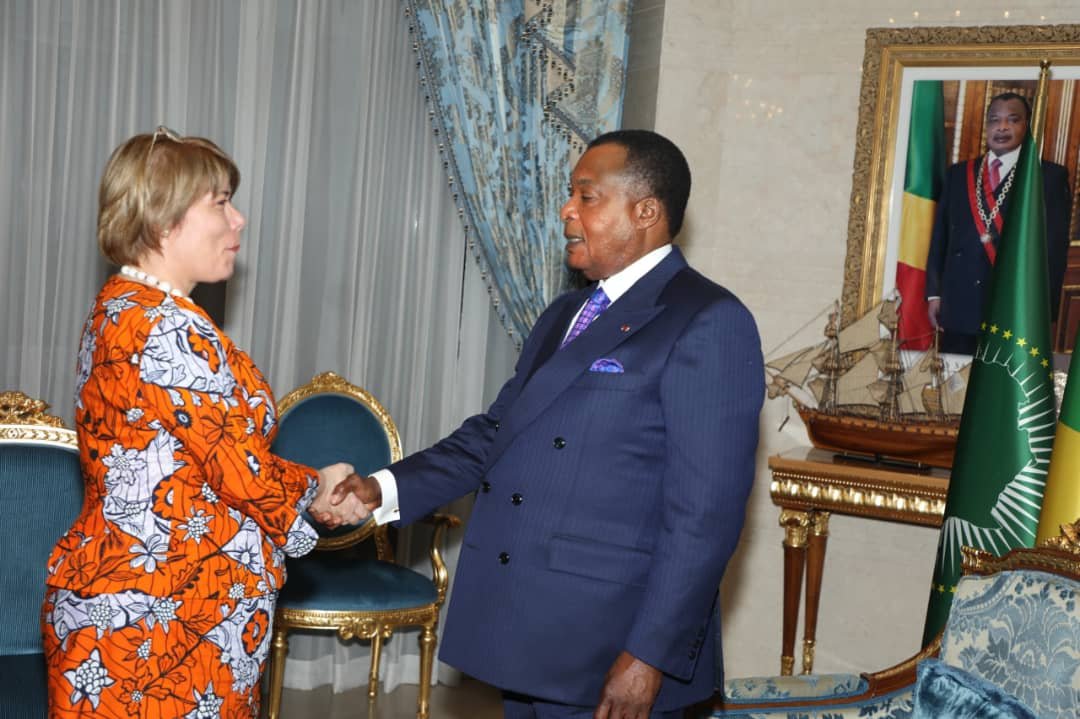 Coopération: Claire Bodonyi et Denis Sassou-N'Guesso discutent de la coopération entre la France et le Congo