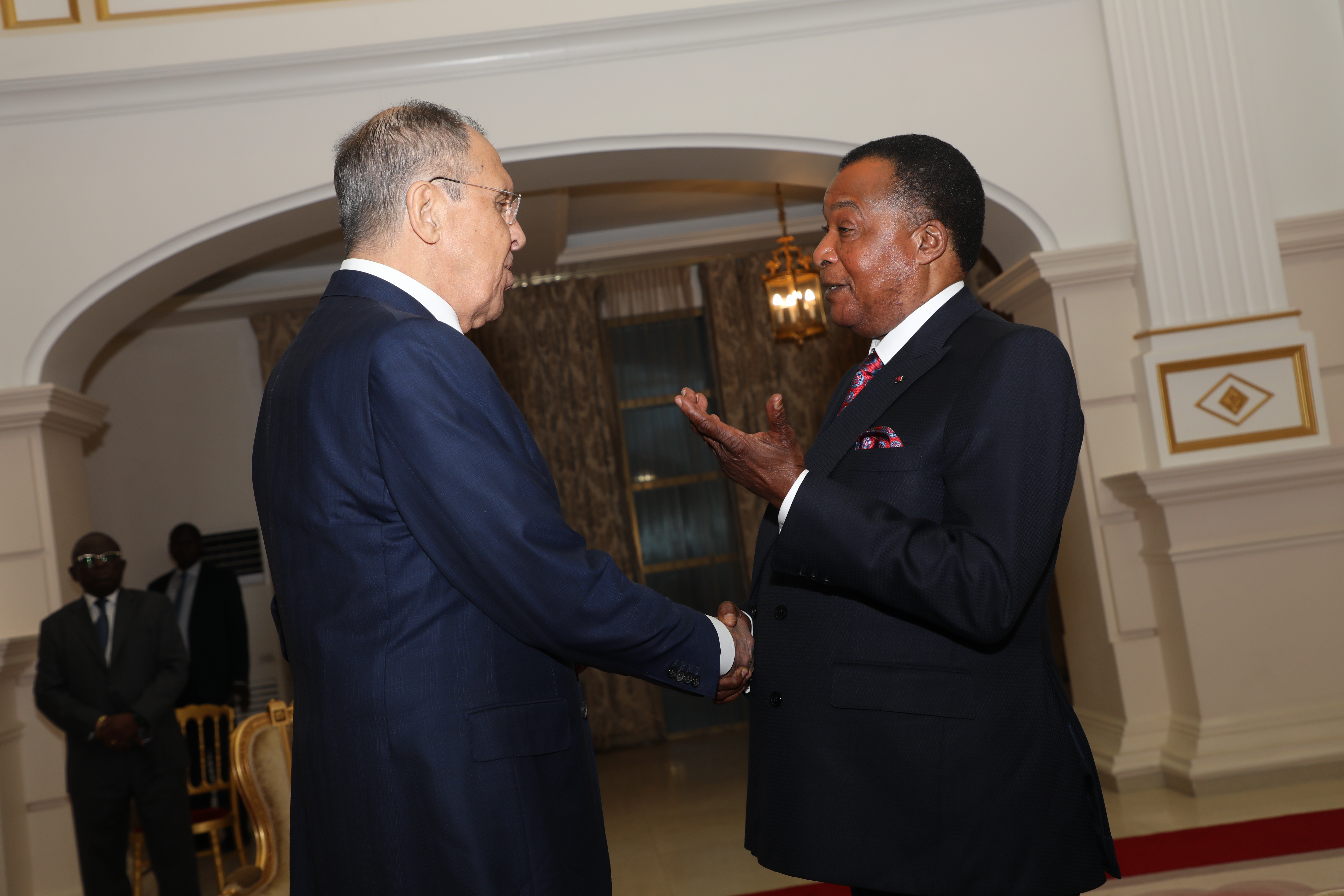 Sergueï Lavrov, le chef de la diplomatie russe à Brazzaville pour parler Coopération Congo-Russie et crise libyenne
